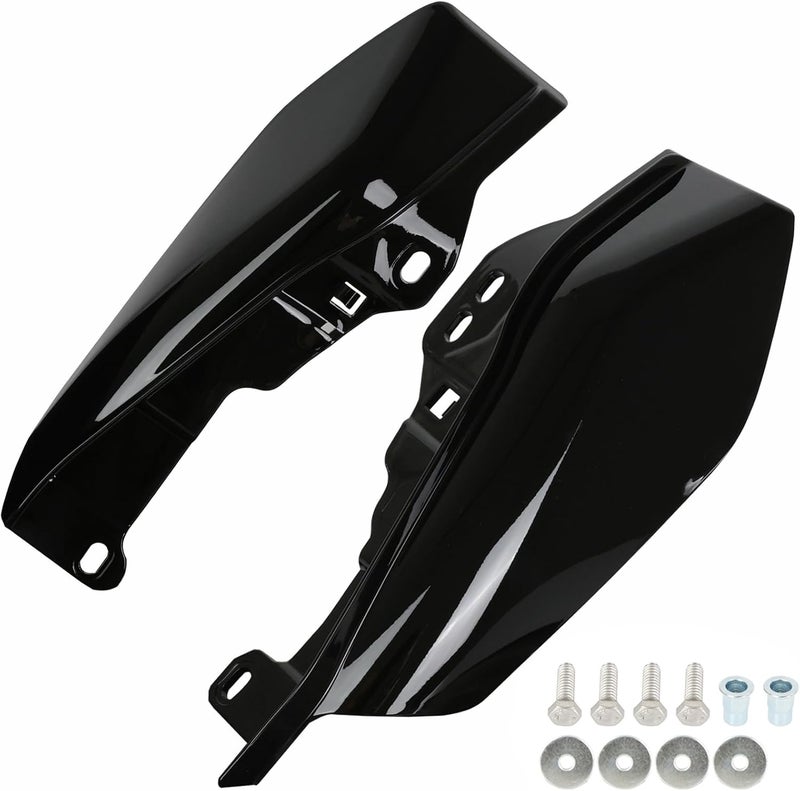 MOCODUO Motorcycle Mid Frame Air Deflectors Heat Shields Kits Fit for Harley Davidson Touring Street Glide Road Glide Electra Glide Road King Ultra Limited Tri Glide CVO 2009-2024 Gloss Black - Image 1